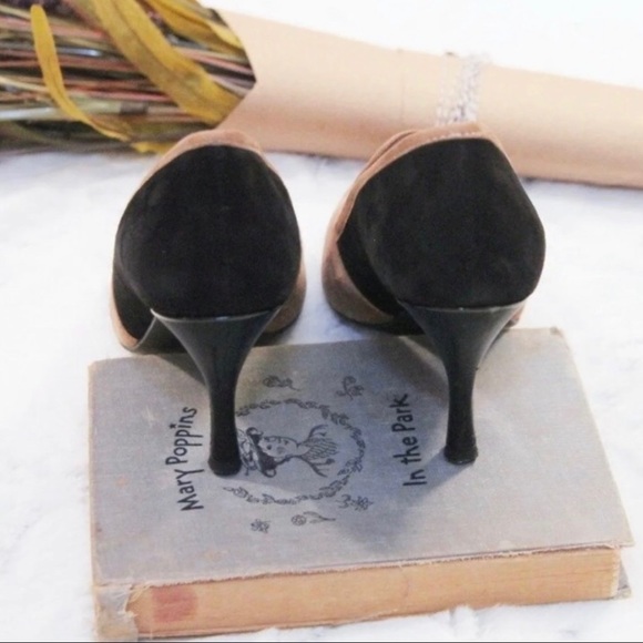 Franco Sarto colorblock suede heels - Picture 4 of 6